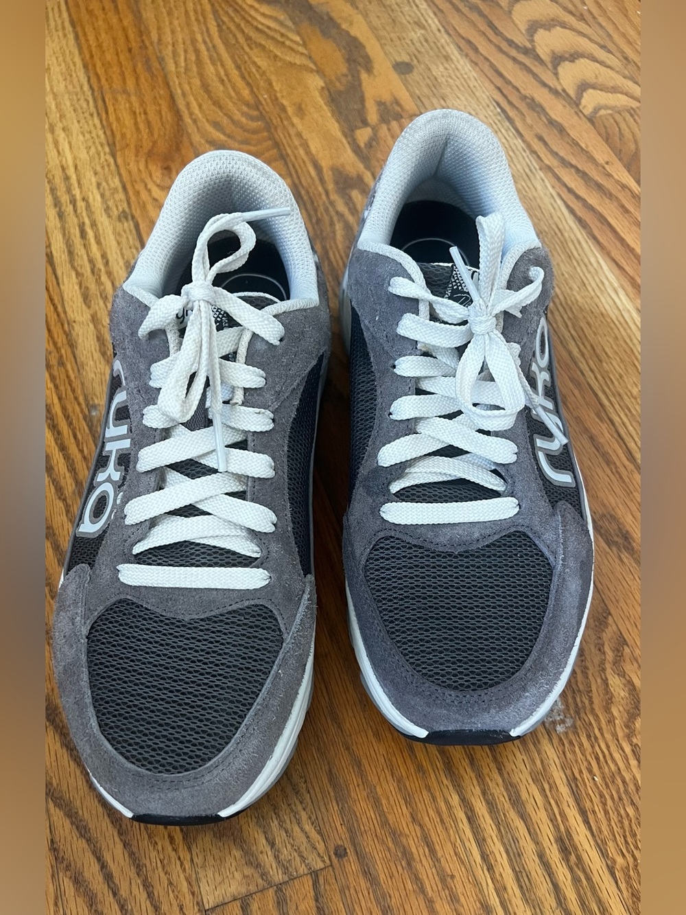 RYKA Devotion X Max Gray Suede & Mesh Women’s Sneakers - Retro Athletic Style